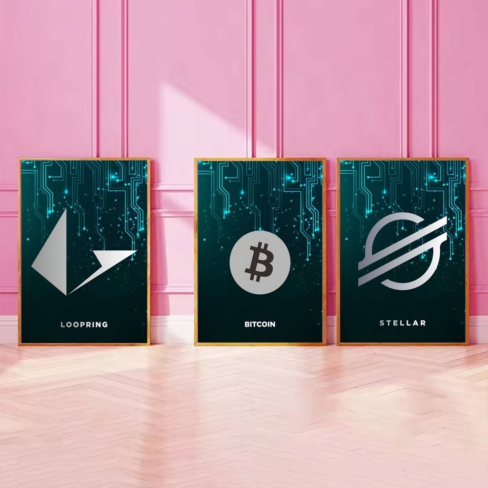Tech Circuit Crypto Symbol Pos - Office Print Tech review and price