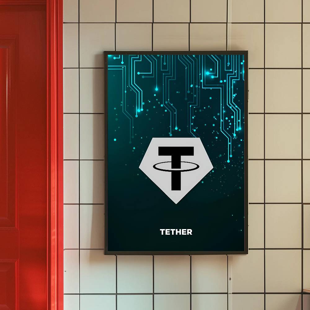 Tech Circuit Crypto Symbol Pos - Office Print Tech review and price