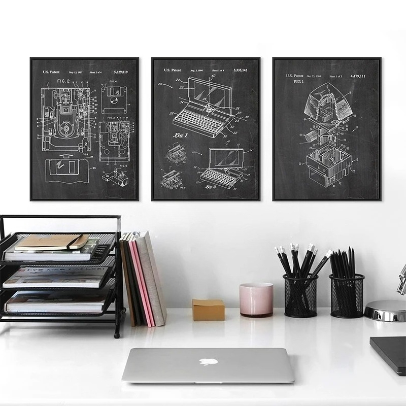 6Pcs Vintage Computer Patent W - Office Print Tech review and price
