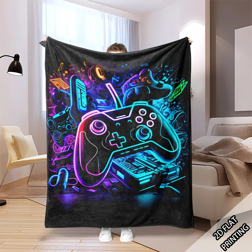 Vibrant Gamepad Tech Art Throw - Office Print Tech review and price
