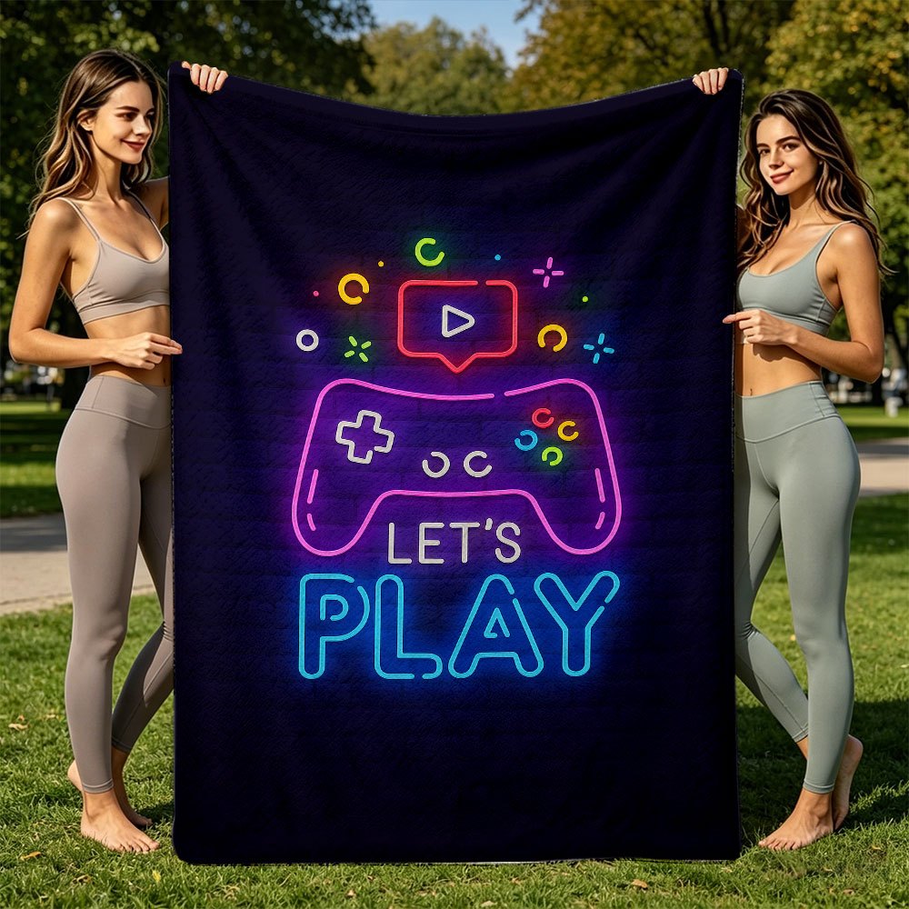 Vibrant Gamepad Tech Art Throw - Office Print Tech review and price