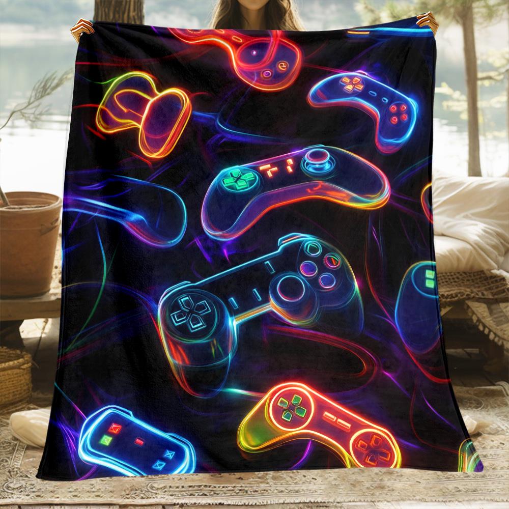 Vibrant Gamepad Tech Art Throw - Office Print Tech review and price