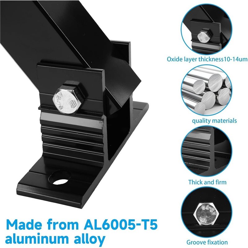 ABNM Aluminum Alloy Solar Pane - Flat Panel Mount Tilt review and price