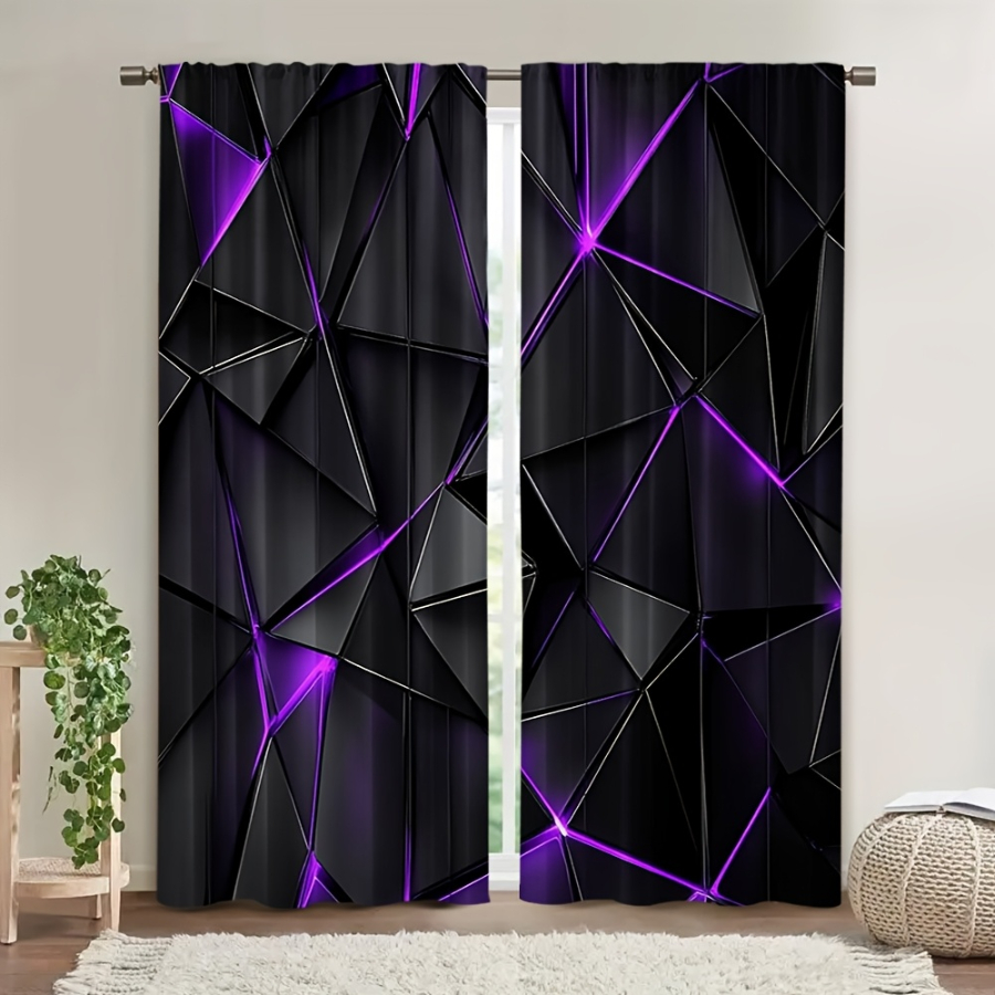 2PCS Digital Printed  Curtains - Office Print Tech review and price