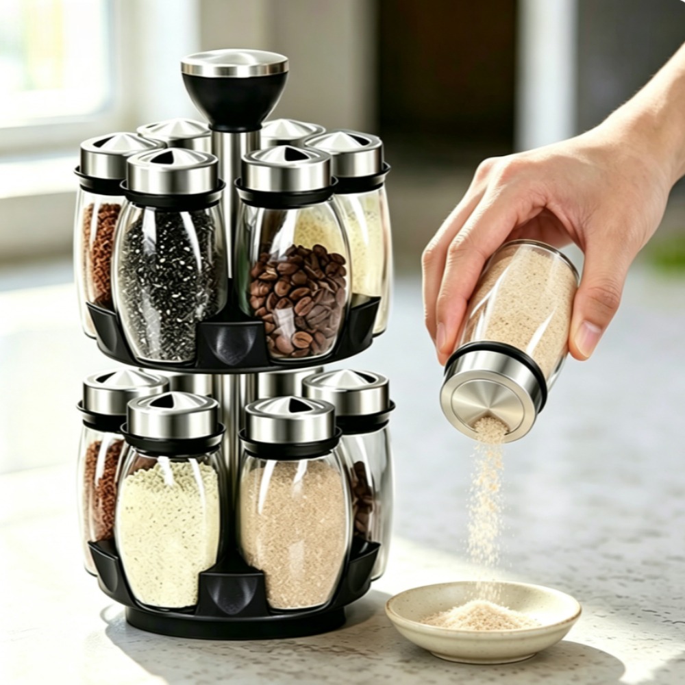 Revolving Spice Rack Organizer - Server Rack Shelf review and price