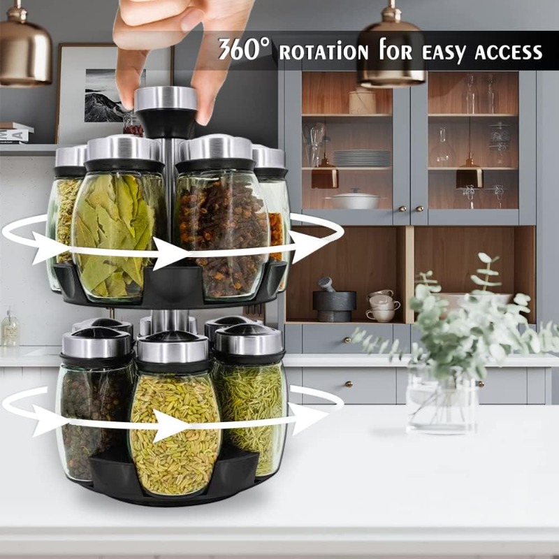 Revolving Spice Rack Organizer - Server Rack Shelf review and price