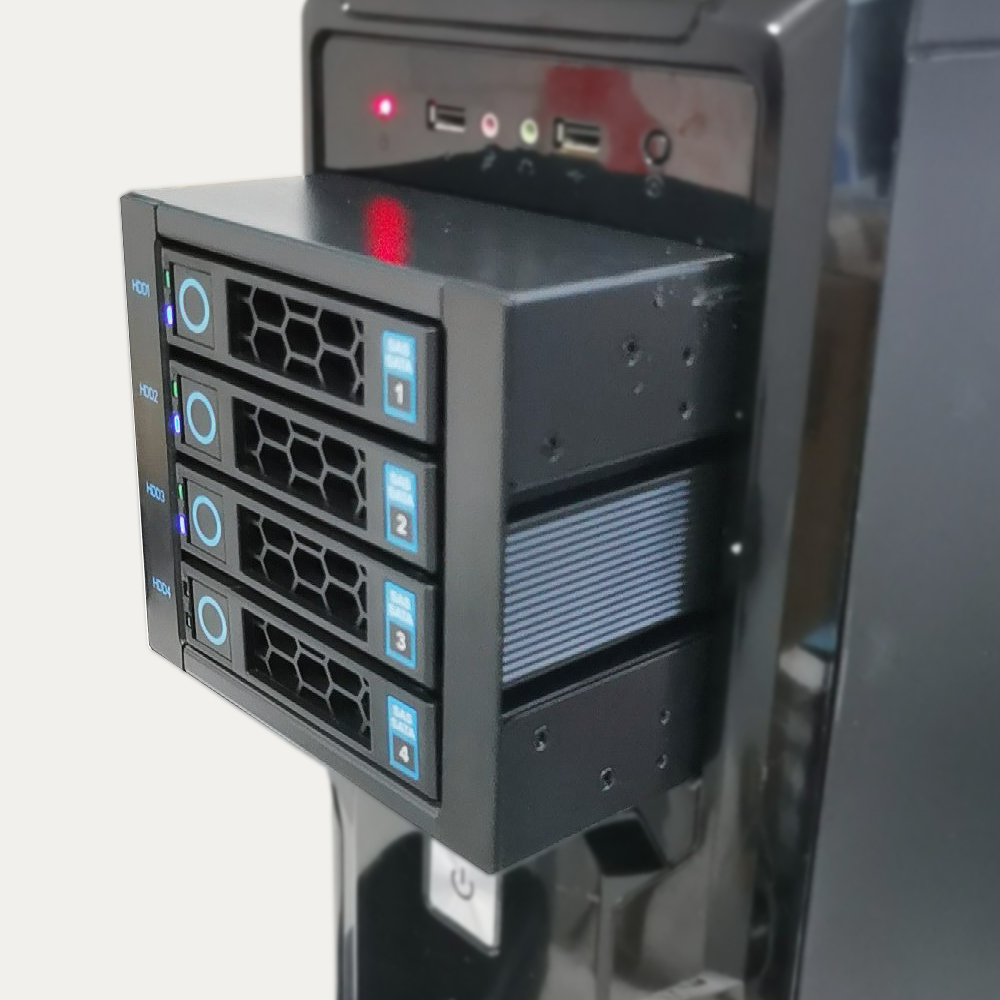 4-Bay Hot Swap Hard Disk Cage  - Server Rack Shelf review and price